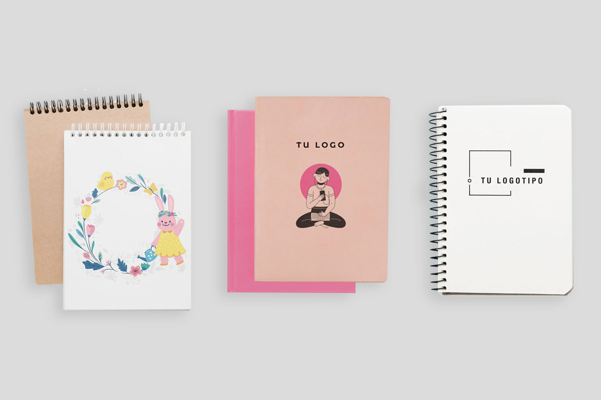 Interiores y personalización de cuadernos